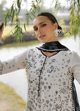 Xenia Luxury Embroidered Lawn 3 Piece Unstitched Suit ZE25LL D-07 FIORELLA